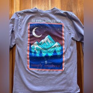 Simply Southern Lavender Long Sleeve Shirt